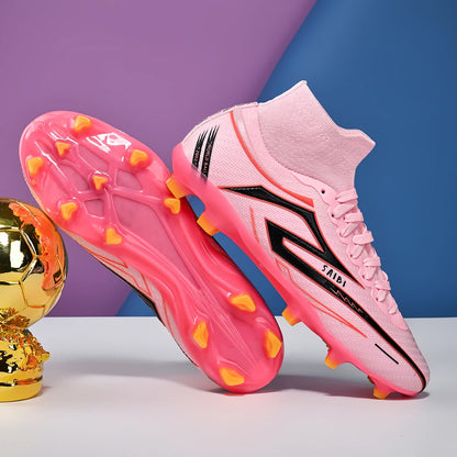 Men's Football Shoes, Anti-Slip Boots, AG/FG Spikes, Professional Training Shoes, Breathable Football Shoes
