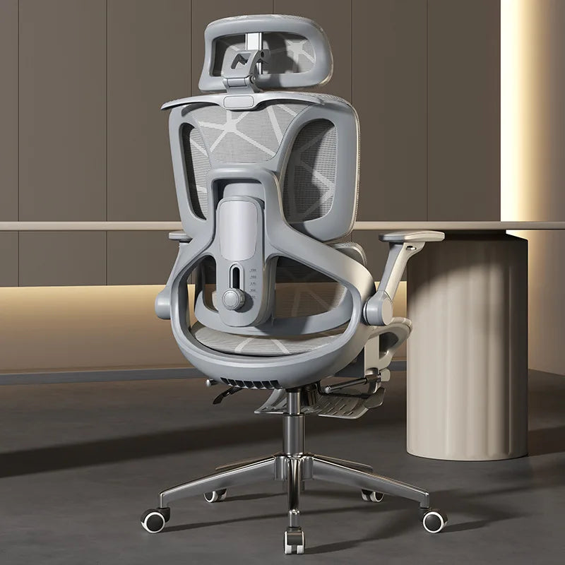 Air Titan kontors- och gamingstol i full mesh med ergonomiskt trezonsstöd för ländryggen för skrivbord och studier samt välventilerad design