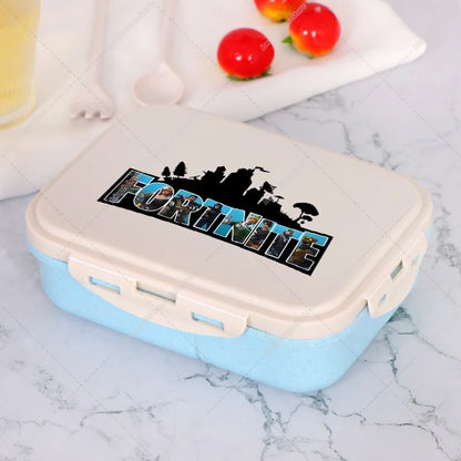 Fortnites Bento Lunch Box Anime Fortress Night Food Storage Containers Kids School Picnic Lunchbox Office Dinner Case Gift 2025