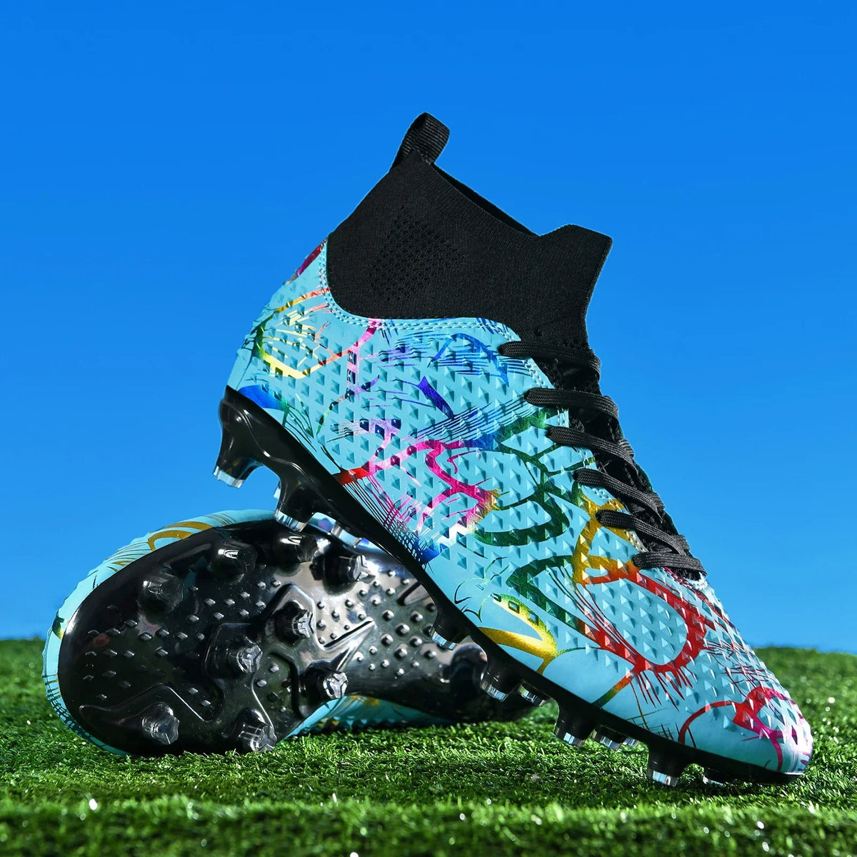 Chaussures de football spéciales pour les nouveaux élèves, chaussures de football d'entraînement pour adolescents, compétitions, tailles 31-46 #   Chaussures de sport d'extérieur montantes pour étudiants