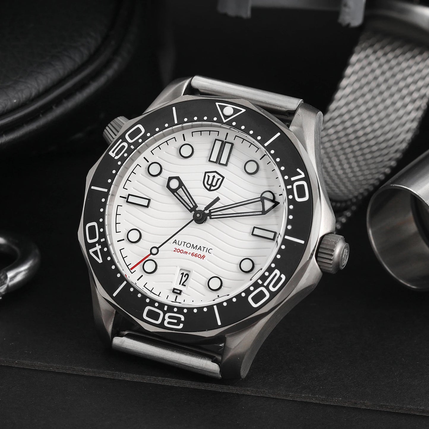 Watchdives WD007 V4 Titanium NTTD Dive Watch PT5000 Automatic Movement Sapphire Super Luminous Domed Crystal 42mm Men Watches
