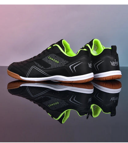 Crampons de football professionnels pour hommes, antidérapants, pour entraînement de Futsal, résistants à l'usure, ultralégers, pour l'extérieur et l'intérieur, baskets unisexes