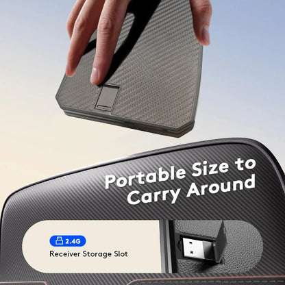 Teclado Bluetooth ergonómico plegable, teclado compacto dividido portátil para viajes de negocios, teclado inalámbrico plegable recargable