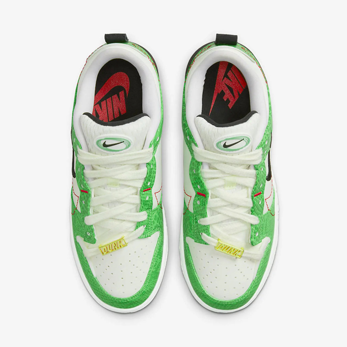 Originální unisexové retro tenisky Nike Dunk Disrupt2 s hadím potiskem, nízký svršek, model DV1491-101