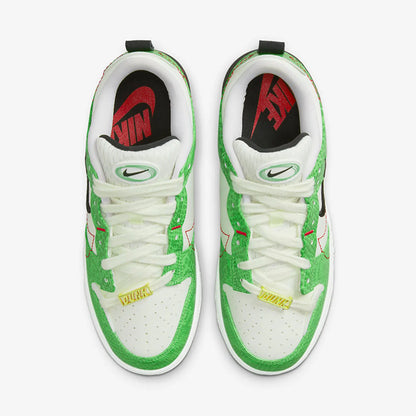 Originální unisexové retro tenisky Nike Dunk Disrupt2 s hadím potiskem, nízký svršek, model DV1491-101