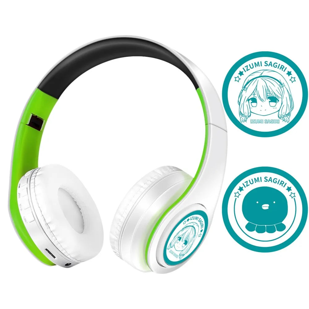 Fate Grand Order Jeanne d'Arc Anime Bluetooth Headphones Wireless Gaming Headset with Microphone, Stereo Sound, Silent Disco Earphones