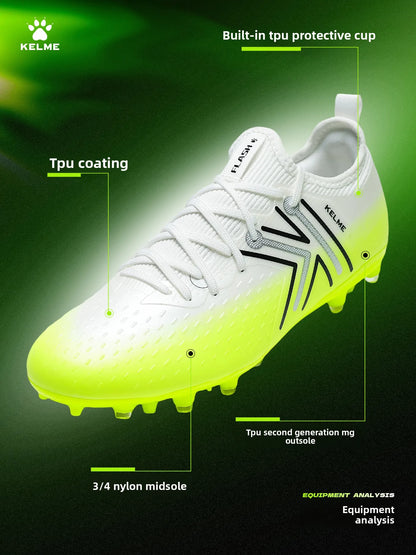 Kelme Herren-MG-Fußballschuhe für Indoor und Kunstrasen, kurze Stollen, professionelle Match-Fußballschuhe, rutschfeste Trainings-Turfschuhe