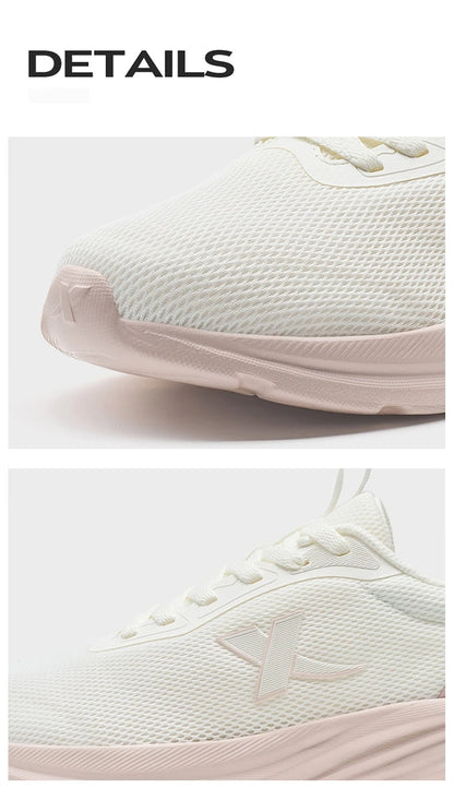 Xtep Women's Running Shoes 2025 Summer New Durability Lightweight Casual Shock-absorbing Breathable Mesh Sneakers 875418110054
