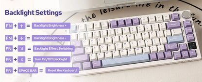AK820 PRO AJAZZ 0.85TFT Screen Mechanical Keyboard Custom GlF image 3 Modes Hot-Swap