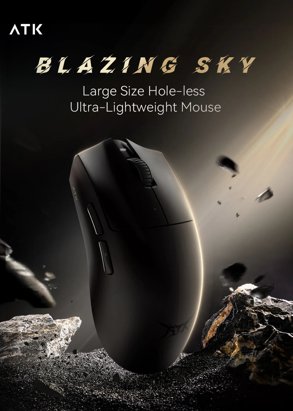 ATK X1 Series vezeték nélküli Bluetooth egér Paw3950/Ultra 8k, könnyű, 49g, hárommódú FPS gamer egér, egyedi ajándék