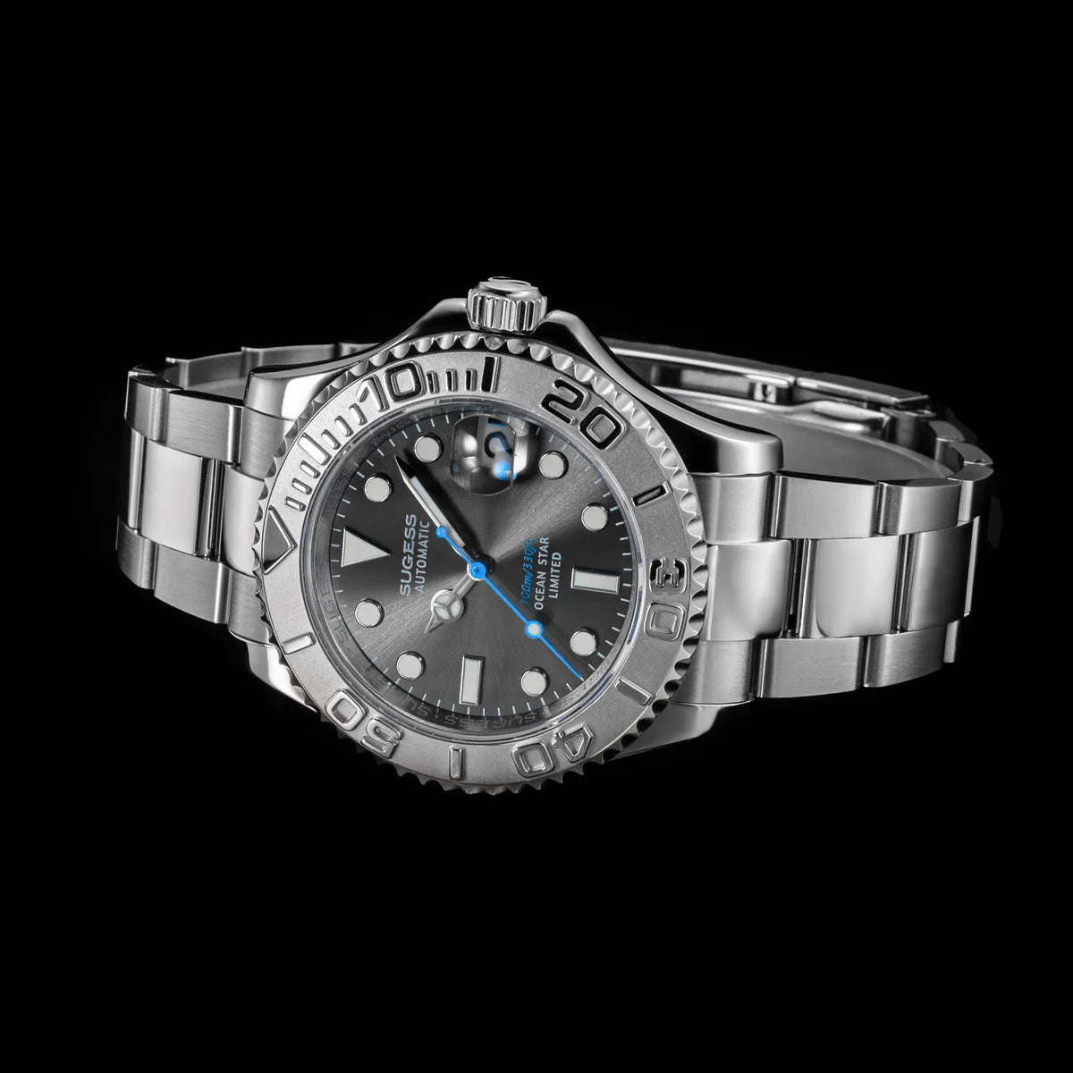 Sugess New Diving Men's Watch Automatic Mechanical Wristwatches 10Bar NH35A Movement Sapphire Luminous Ceramic Bezel S450-2 2025