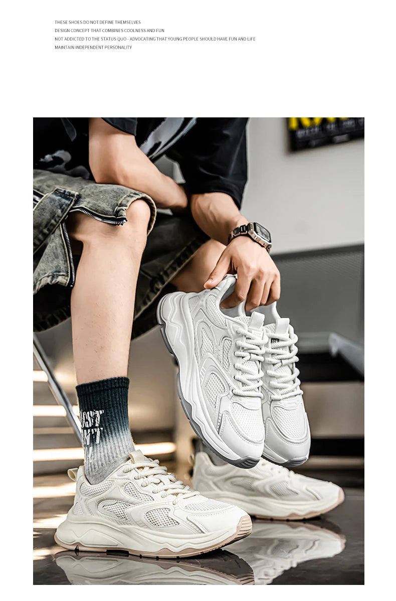 Baskets de sport décontractées pour homme, printemps-été, semelle souple, antidérapantes, respirantes, pour la course en extérieur, chaussures de sport tendance « Youth Joker »