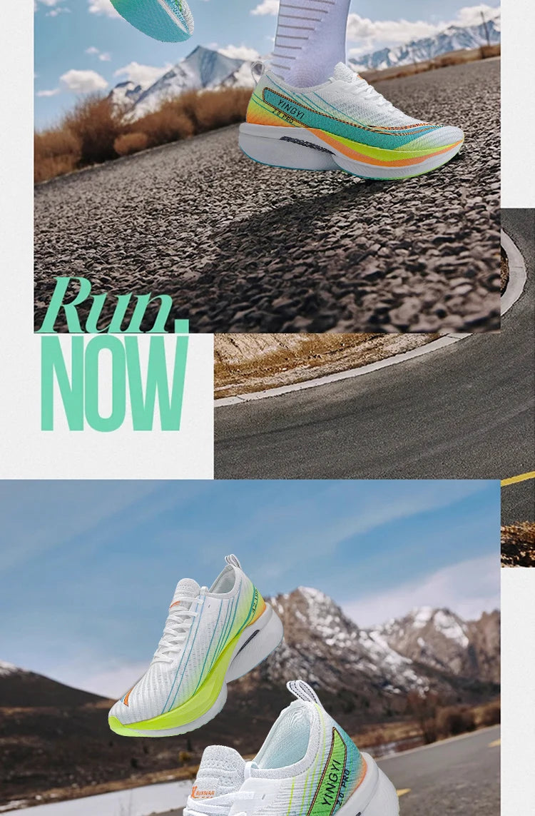 2025 IRUNSVAN SHADOW WING 2.0 PRO Marathon Air Cushion Sports Running Shoes Carbon Plate Trail Running Shoes Lightweight Sneaker