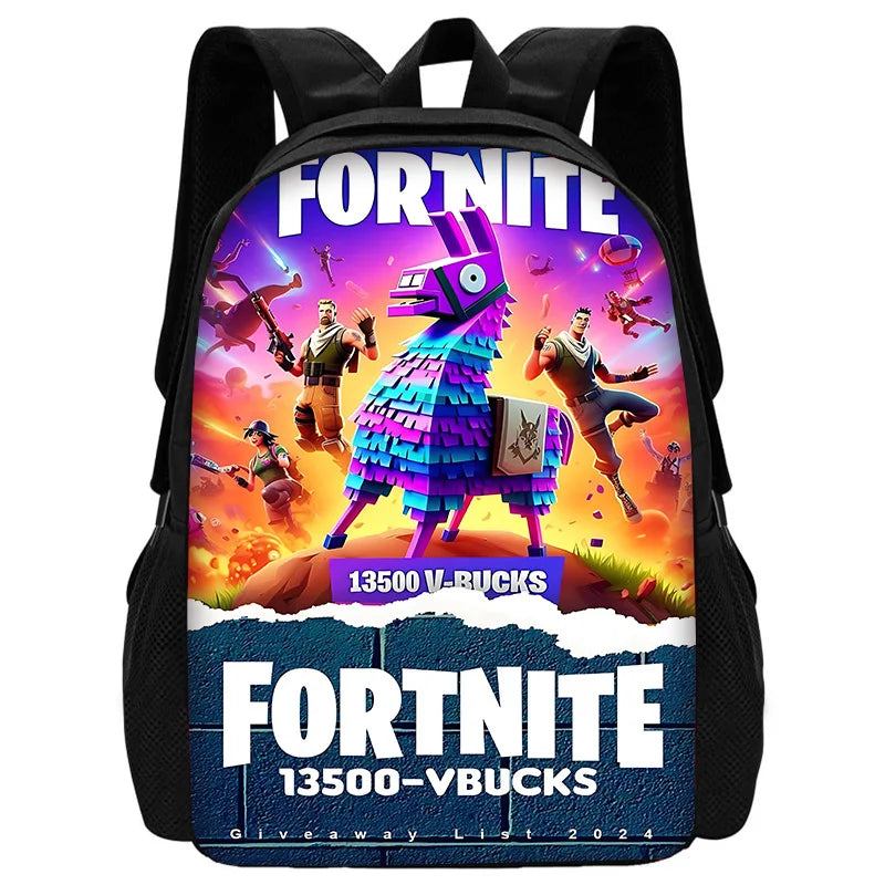 Hot Game Design-F-FortniteS Kid Backpacks Boys and Girls Student Birthday Gift Child School Bags Unisex Camping Durable Rucksack