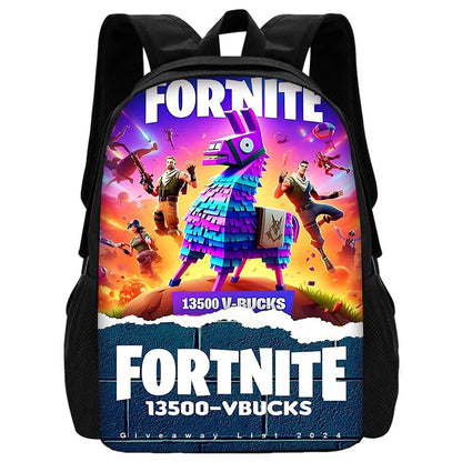 Hot Game Design-F-FortniteS Kid Backpacks Boys and Girls Student Birthday Gift Child School Bags Unisex Camping Durable Rucksack