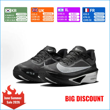 Nike Zoom Fly 6 – wygodne, niskie, antypoślizgowe i wytrzymałe buty do biegania dla mężczyzn, kolor czarny/szary, FN8454-001