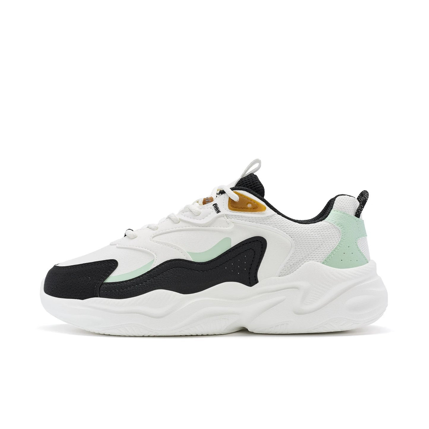 Xtep Casual Shoes For Men Breathable Thick Sole Heightened Lightweight Strong Wrapping Street Style Sports Shoes 977319320047