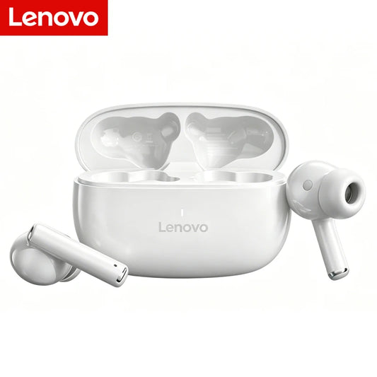 Lenovo – écouteurs sans fil Bluetooth, microphone intégré, Port de chargement USB Type C, isolation du bruit, casque confortable sur l'oreille, C