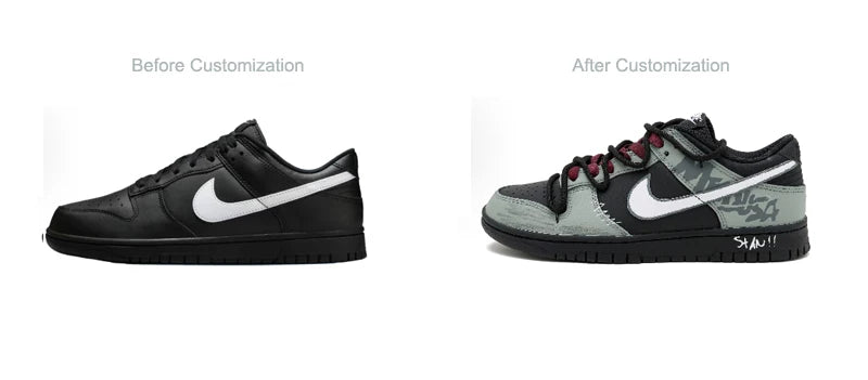 Tenisky na mieru Nike Dunk Night Walker SAML Retro mestské ležérne nízke topánky s tlmením nárazov, priedušné a odolné proti opotrebeniu pre mužov