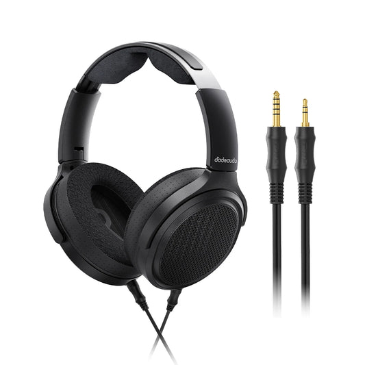 FiiO JT7 Planar Magnetic Audiophile Headphones – Over-Ear HiFi Wired Headset with 95x86mm Driver, Adjustable Headband, 4.4mm/3.5mm Cable