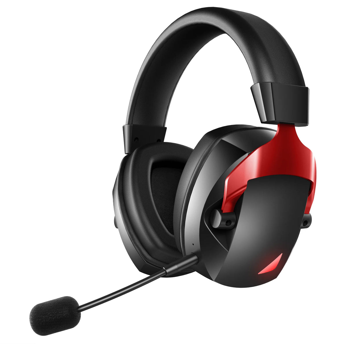 Gaming-Headset mit abnehmbarem Mikrofon mit Geräuschunterdrückung – kabelloses 3-Modi-Gaming-Headset mit Bluetooth 5.3, 2.4G USB und kabelgebundenem 3.5mm-Anschluss sowie 50mm-Treibern