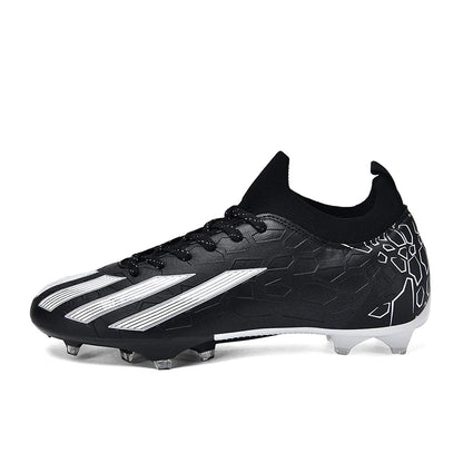 Professional Men Ankle Football Boots Outdoor Grass Cleats Unisex Soccer Shoes Long Spikes FG Football Shoes Chuteira Society