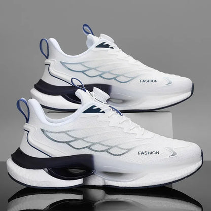 Hommes boucle rotative chaussures de course femmes réfléchissant en plein air Jogging baskets INS gros sport Zapatillas anti-dérapant chaussures unisexes