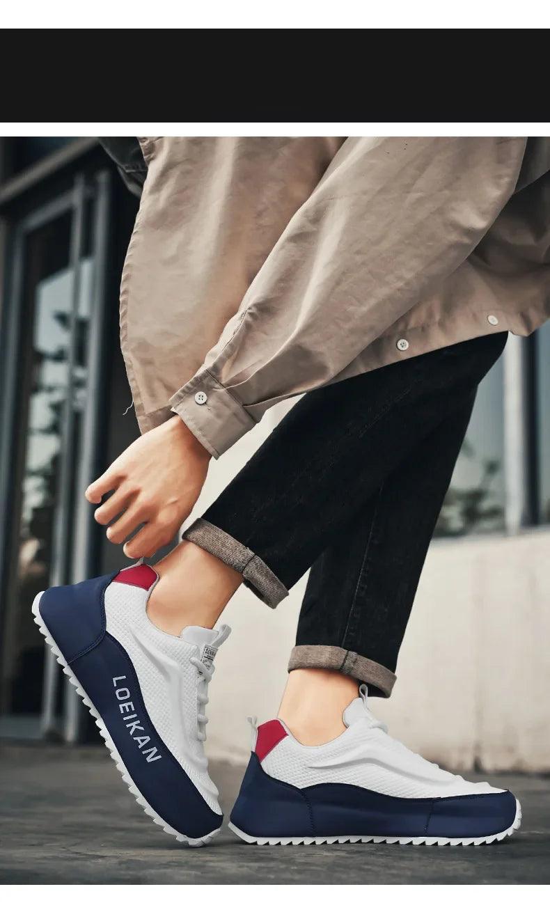 Men's Walking Running Shoes Men Casual Lightweight Tennis Shoes Sports Sneakers Breathable New Fashion Sneakers Plus Size 47
