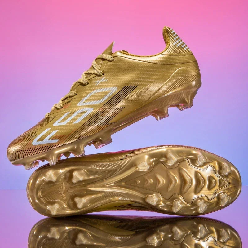Nouvelles chaussures de football pour hommes, chaussures d'entraînement, baskets de match, chaussures de football pour terrain en herbe, chaussures de sport professionnelles antidérapantes, ultra-légères, unisexes.