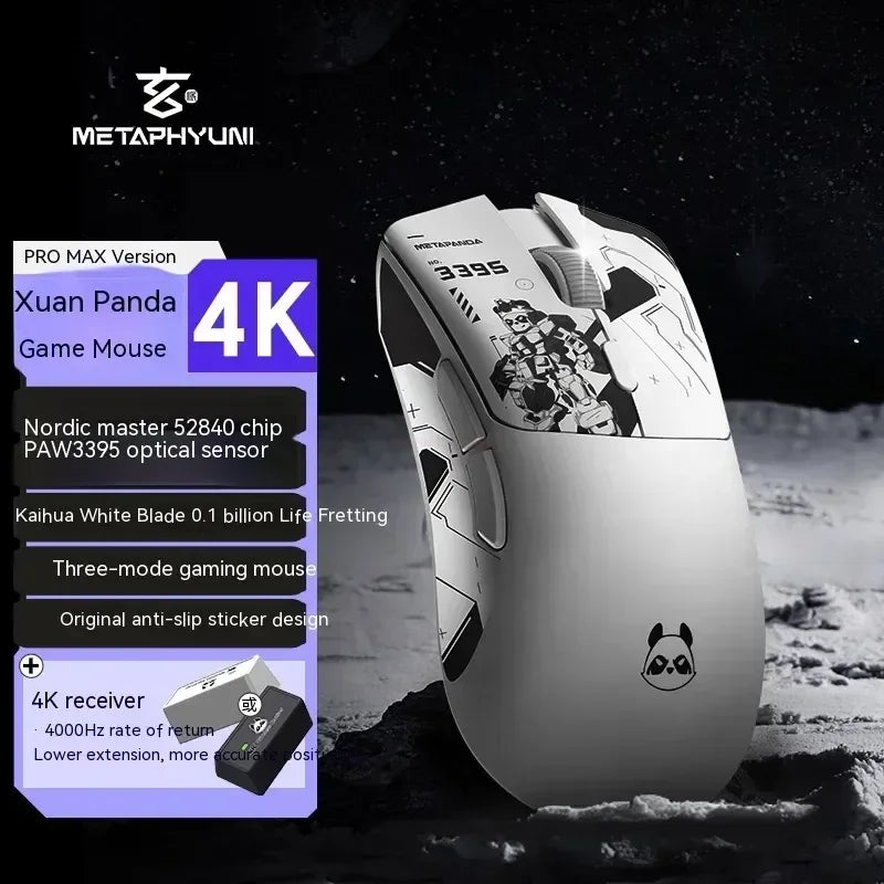 Metaphyuni Metapanda P1 draadloze muis P1 Pro Max Paw3395L lage latentie lichtgewicht e-sports gamingmuis ergonomisch pc-gamercadeau