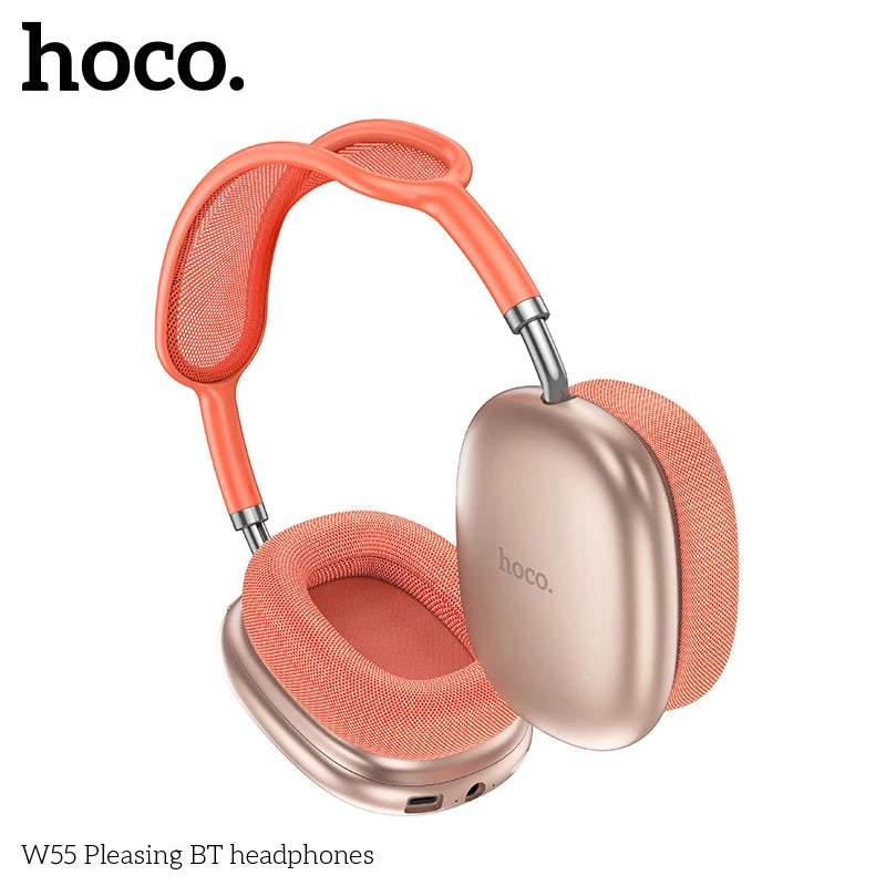 HOCO W55 sur l'oreille Bluetooth écouteur sans fil musique casque micro HiFi Audio casques stéréo son Sport écouteurs 40MM AUX TF