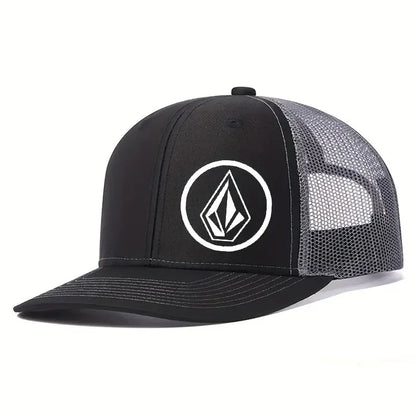 Simple symbol slightly curved printed baseball cap men's and women's outdoor sports events duck cap American truck driver hat