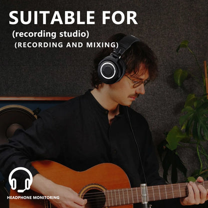 Sanpusen ATH-M50X Professional Studio Monitoring Headphones with 45mm Drivers for Clear Sound and Superior Isolation