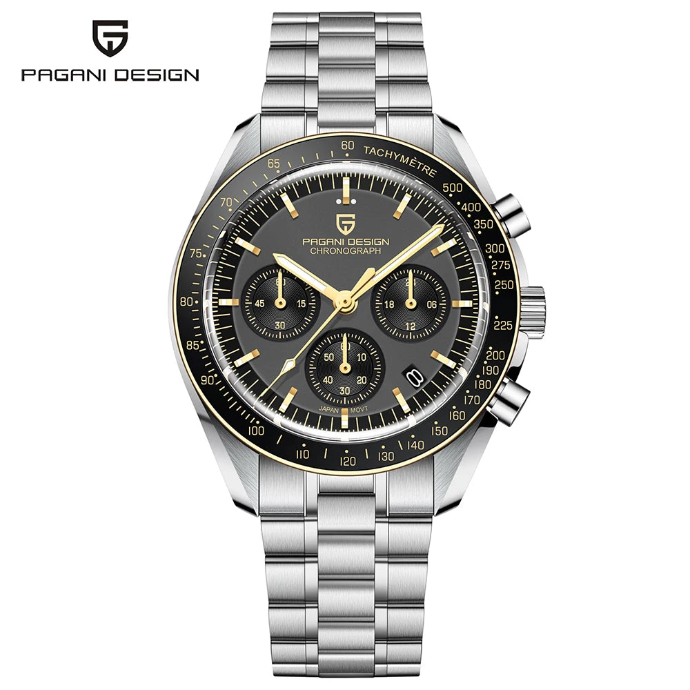 PAGANI DESIGN PD1701 Tribute to CK2998 Moon Watch Retro Quartz Watch For Men AR Sapphire crystal Sport Chronograph Man 2026 New