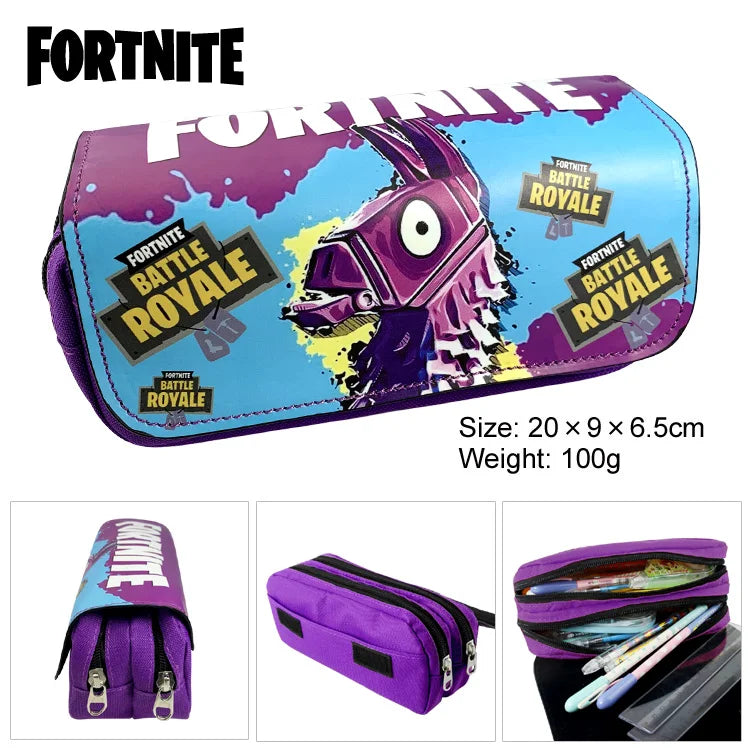 New Fortnite Pencil Case Cartoon Figure Printed Pencil Bags Cute Pencil Cases Boys School Supplies Children Birthday Gifts