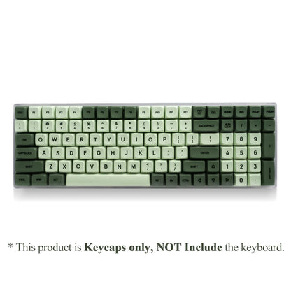 Conjunto de 125 teclas XDA PBT Matcha Green para teclado mecânico de 61/64/68/75/87/98/104/108 teclas, compatível com Cherry/Gateron/Otemu/Kailh