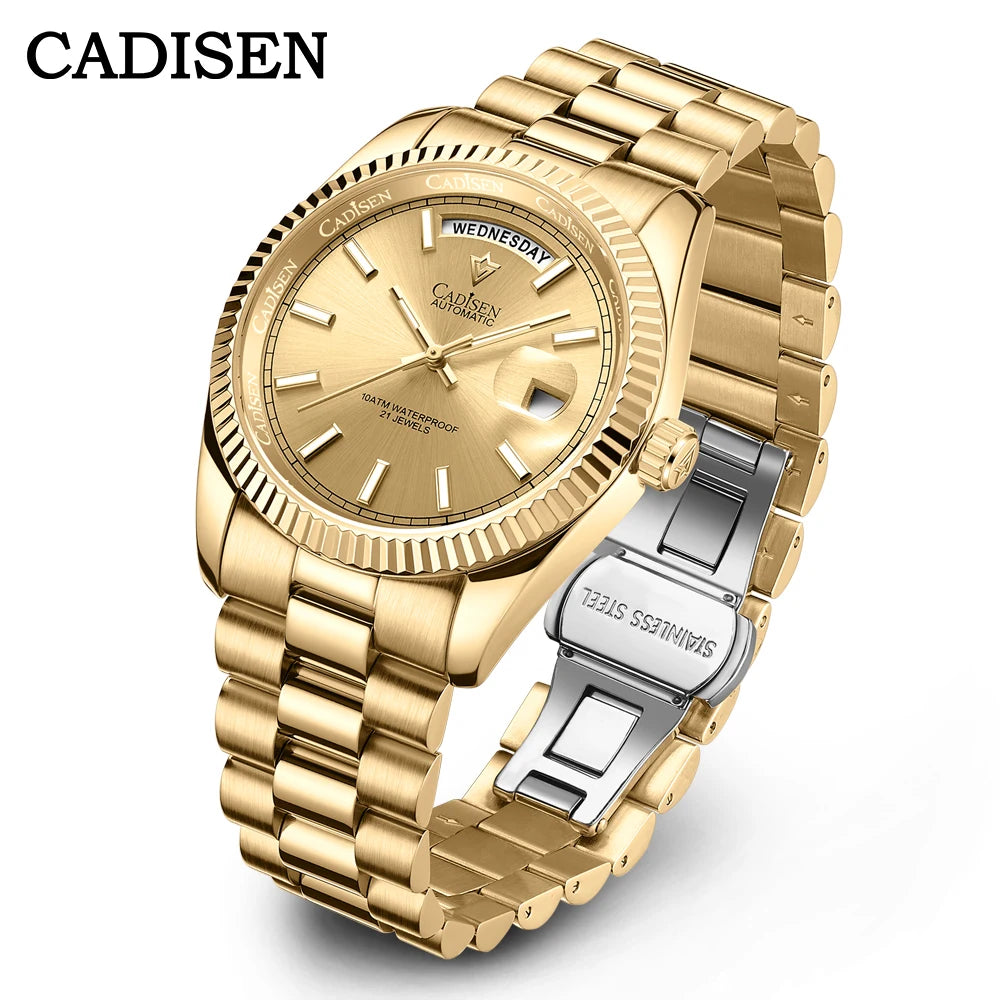CADISEN DD40 Men's Watches Luxury Automatic Watch Men AR Sapphire Glass Mechanical Wristwatch Men 10Bar MIYOTA 8285 Movement 2023 New