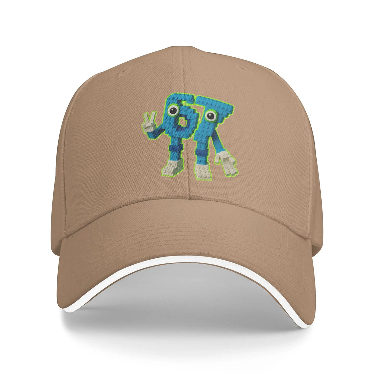 67 Casquette de baseball décontractée avec personnage de mème « Brainrot » – Casquette de camionneur d’été – Casquettes de sport en plein air – Casquettes hip-hop – Casquettes de baseball unisexes