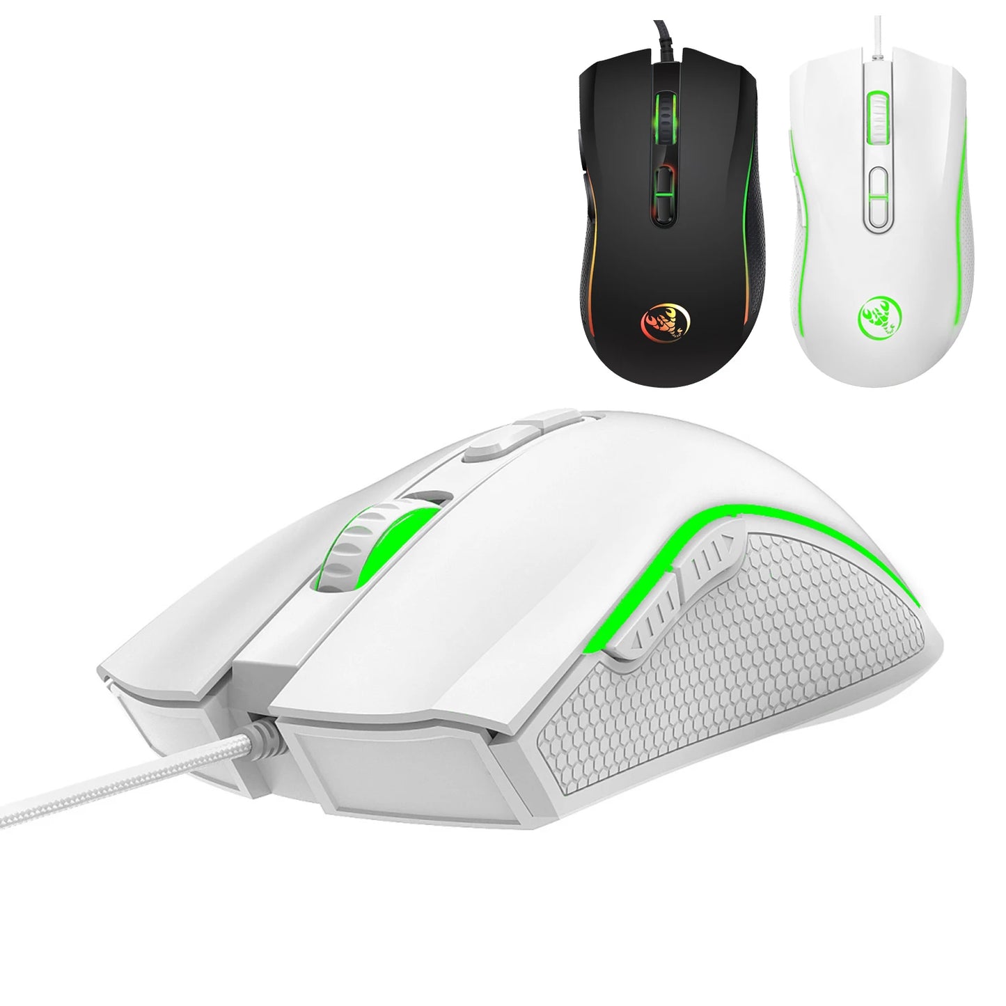 Popularan izbor HXSJ A869 optički ergonomski RGB ABS žičani gaming miš s 4 razine podešavanja rezolucije za prijenosno računalo i PC