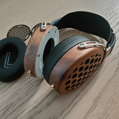 Kit de coque pour écouteurs DIY Walnut pour écouteurs. Accessoires pour écouteurs supra-auriculaires