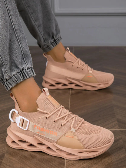 Sneakers casual viola alla moda per donna e uomo, scarpe da corsa Blade, taglie grandi 48, scarpe sportive leggere e traspiranti, sneakers da uomo in rete