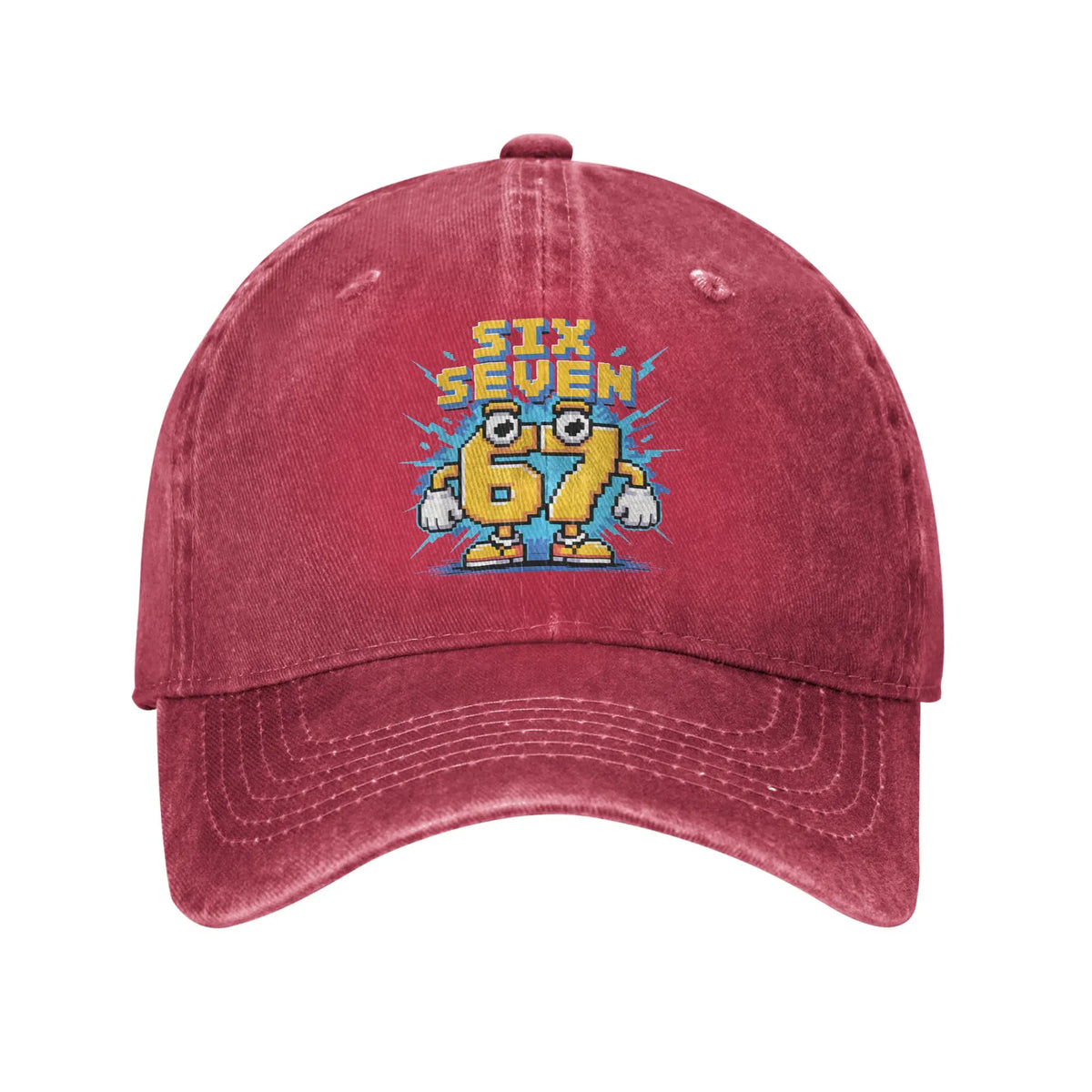 67 „Meme Brainrot Six Seven Kids Gaming Gen Alpha Sun“ beisbolo kepurė, kasdieninė vyriška „trucker“ kepurė, didmeninė prekyba, dizainas, lauko „snapback“ kepurė
