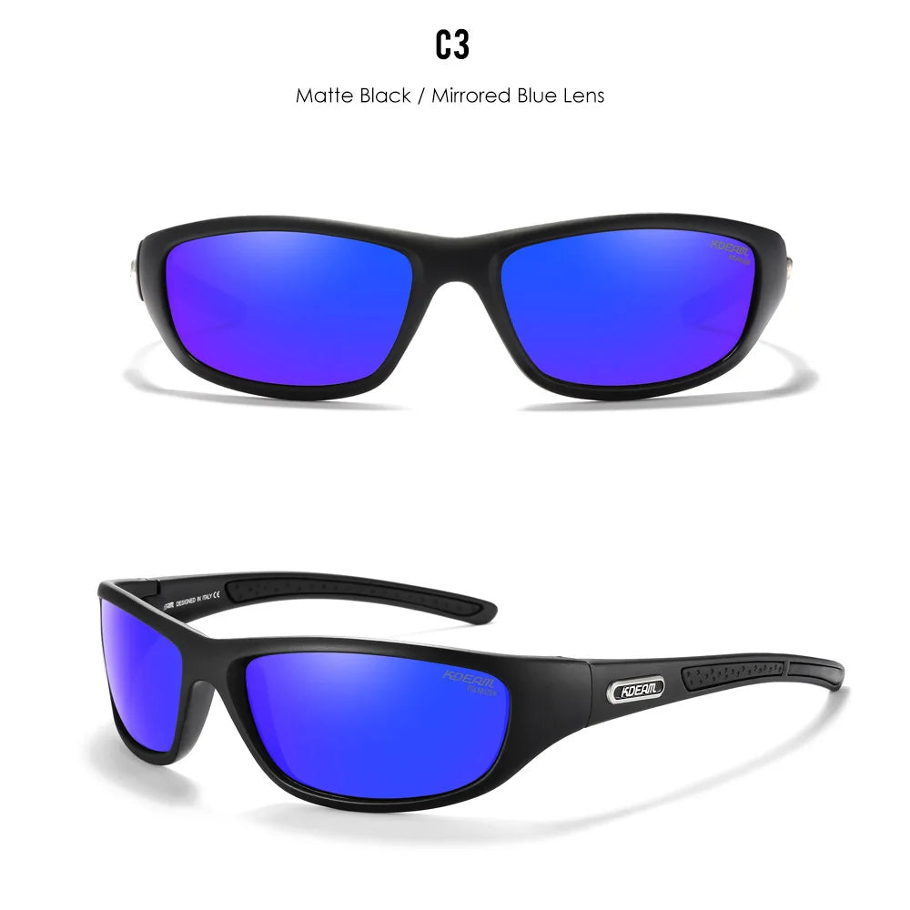 KDEAM Polarized Men's Sunglasses New Goggles Colorful Driving Glasses TR90 Hiking Camping Fishing Outdoor Cycling Gafas De Sol