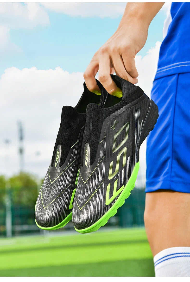 Voetbalschoenen voor heren, antislip, comfortabele voetbalschoenen, voor kunstgras, ultralicht, FG, grasnoppen, zaalvoetbal, sport, indoor, volwassenen, antislip