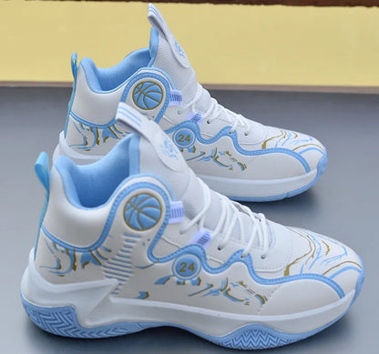 Verkauf von Basketballschuhen für Herren, High-Top-Sportschuhe für Outdoor, gepolstert, Herren-Sportschuhe, bequeme weiße Sneaker, Zapatillas