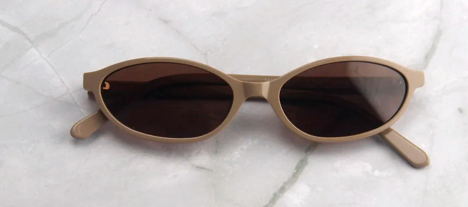 Trendy Acetate Small Oval Sunglasses Women 90'S Outfit Vintage Sun Glasses for Men Fashion Polarized Glasses  UV400 Protection