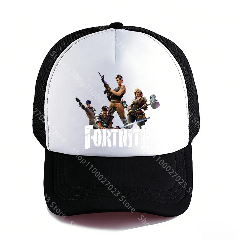 Fortnites Baseball Caps for Adult Boys Girls Cute Cartoon Summer Breathable Mesh Hat Anime Sunbonnet Headgear New Birthday Gifts