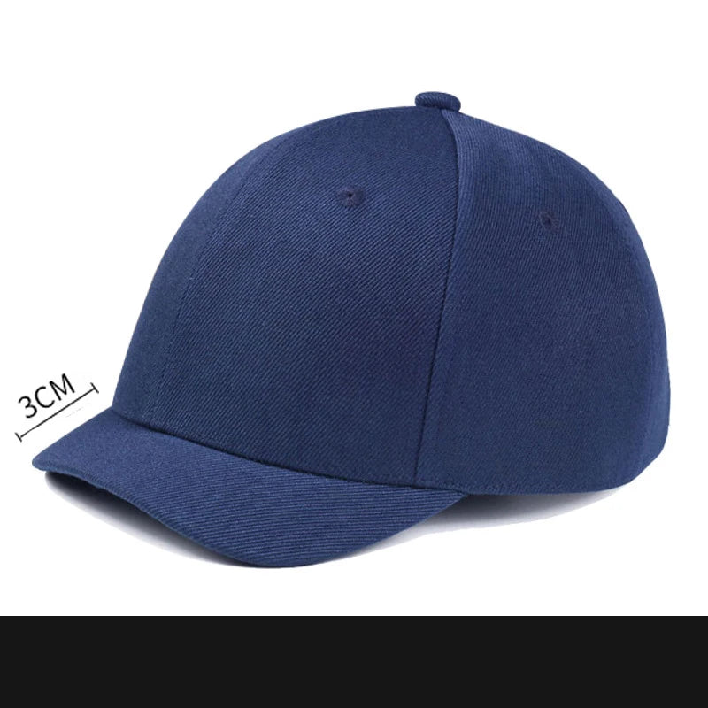 Short Brim 4 Size Fitted Closed Caps Hats New Cycling Bill Plain Trucker Men Women Hip Hop Baseball Snapback Sun Visor Era