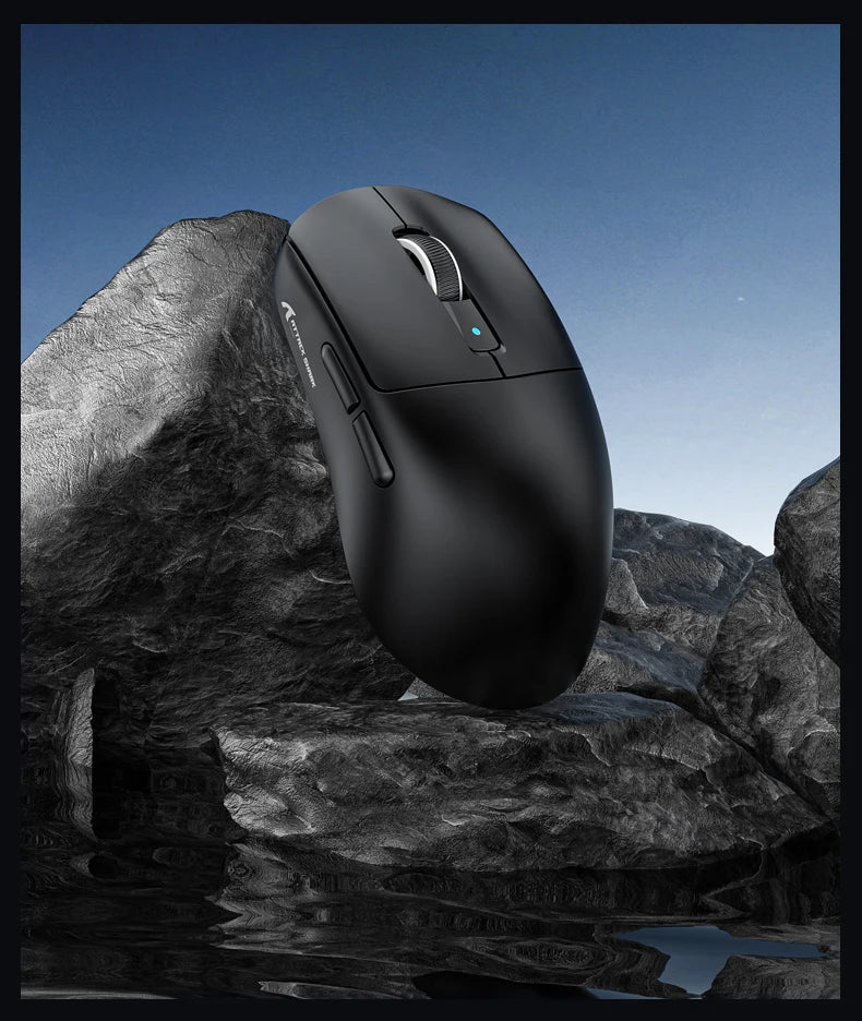ATTACK SHARK R6 PAW3950MAX Ασύρματο Gaming Ποντίκι, 8Khz Polling, Υπερελαφρύ 39g, Nordic 52840 MCU, Οπτικοί Μικροδιακόπτες Omron