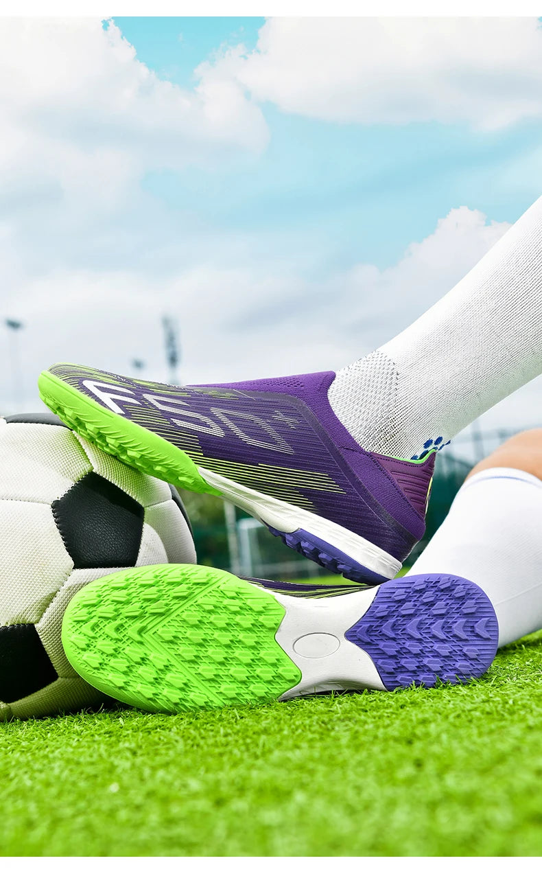 Voetbalschoenen voor heren, antislip, comfortabele voetbalschoenen, voor kunstgras, ultralicht, FG, grasnoppen, zaalvoetbal, sport, indoor, volwassenen, antislip
